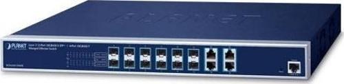 Resim Layer 3 12-Port 10GBASE-X SFP+ + 4-Port 10GBASE-T Managed Ethernet Switch with 48V DC Redundant Powe Planet