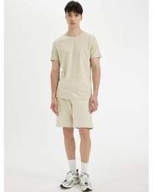 Resim DeFacto Regular Fit Düz Paça Kargo Cepli Basic Düz Şort B8795AX24SMBG307 