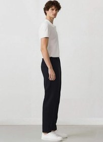 Resim DeFacto Jogger Yazlık Kumaş Pantolon Basic Düz Cepli Paça D3695AX25SP Erkek 