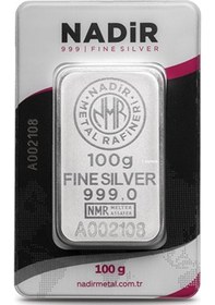 Resim Nadir 100 Gram Külçe Gümüş 