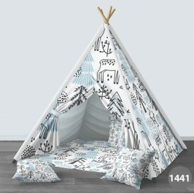 Resim instababyrooms Çocuk Oyun Çadırı Orman Hayvanları Dijital Baskılı 