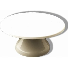 Resim Megaw Pasta Sıvama Standı 33 cm Döner Başlıklı + 10 Lu Krema Sıkma Torbası 