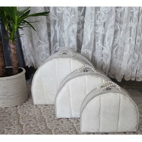 Resim VK CAN MAĞAZALARI Çeyiz Sandıkları 3 Lü D Söz Nişan Bohça Gelin Düğün Çeyiz Set 3 Lü D Canta 