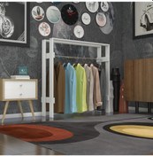 Resim Kenzlife Giysi Dolabı Casim 100 100 25 Byz Askılık Ayakkabılık 