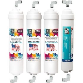 Resim Kapalı Kasa Su Arıtma Cihazı inline 4'lü Filtre Seti 