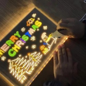 Resim Ozcmax LED Aydınlatmalı Yazı ve Çizim Tahtası - Büyük Boy 30X20 Cmm 