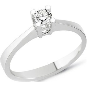 Resim Beyaz Altın Klasik Tektaş Yüzük As432Yz Altınsepeti 