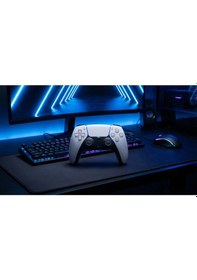 Resim P4 Uyumlu Kablosuz Oyun Kolu Wireless Controller Dual Analog Titreşimli Ergonomik Gamepad Ps4 Uyumlu 