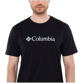 Resim Columbia CSC M Basic Logo Brushed Erkek Kısa Kollu T-Shirt CS0287 Siyah 