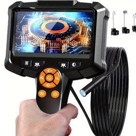 Resim INSKAM 4.3" Endoskop, 8mm Kamera, Tek Lens, IP67 Su Geçirmez, 1/5/10M Kablo Uzunluğu - Şarj Edilebilir Lityum Pil, ABS Reçine Gövde, Otomotiv, Makine, HVAC ve Kanalizasyon Bakımı için İdeal, Kanalizasyon İnceleme Aracı | Modern Tasarım | Dayanıklı Yapı, Endoskop 