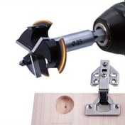 Resim 1 Adet Tam Ahşap İşleme Alet Kiti: 35mm Menteşe Kesici, Matkap Uçları, Delik Testere ve Freze Açıcı - Kendin Yap & Profesyonel Kullanım İçin Dayanıklı Çelik 