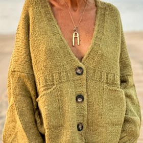 Resim Kadınlar İçin Yumuşak Uzun Kollu V-Yaka Kazak - Makinede Yıkanabilir Günlük ve Resmi Giyim, Rahat Sonbahar/Kışlık Hırka, Konforlu Düğme Kapama, Gündelik Kullanım, Esnek Kesim, Sonbahar Temel Parça 