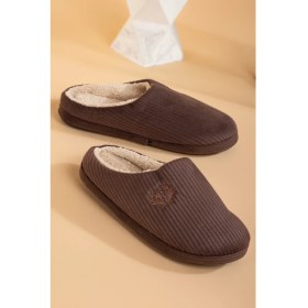 Resim Kışlık Erkek Visco Ortopedik Kaymaz Taban Ses Yapmayan Damat ve Bohça Ev Terliği 