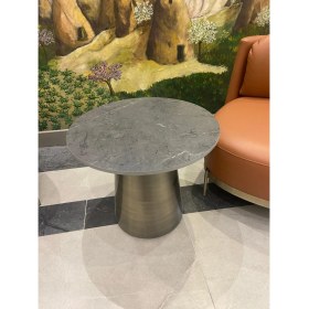 Resim Huni Metal Üstü Mermer Sehpa 