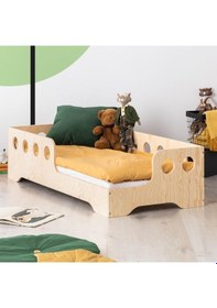 Resim Markaawm Roofless Ahşap Çocuk Karyola Montessori Yatak Bebek Beşiği 