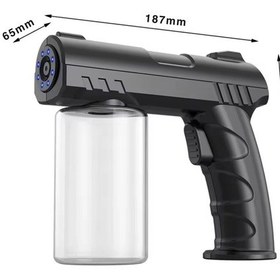Resim Shopytech 280 Ml Nano Mavi Işıklı Şarjlı Sprey Tabancası Kablosuz Atomizer İnce Sis & 1 1.5 M Menz 