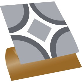 Resim Tink Kendinden Yapışkanlı Banyo Mutfak Kaplama Geometrik 08 Desenli Pvc Karo 30x30 cm 11 Adet 1 M2 