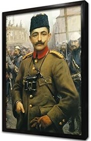 Resim Enver Paşa Çerçeveli Cam Tablo 20x30 cm CB13014 