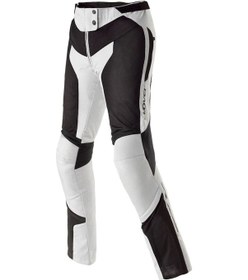 Resim Clover Airjet-6 Korumalı Yazlık Kadın Motosiklet Pantolonu Siyah Gri 