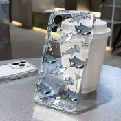 Resim Deniz Hayvanı Köpekbalığı Yunus Şeffaf Uzay Iphone 16 15 14 13 12 11 Pro Max XS X XR 7 8 Plus SE 2020 Korumalı Kılıf 