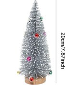 Resim Homyl Masa Üstü Yapay Yılbaşı Ağacı Masaüstü Gümüş-20cm 