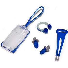 Resim Aqua Sphere Set Burun Mandalı Kulak Tıkacı Mavi 