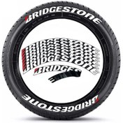 Resim 3D Lastik Yazısı Bridgestone Lastik Yazısı 8 Adet 