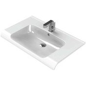 Resim Turkuaz Seramik Cerastyle Anova 80 x 50 CM Etajer Uyumlu Lavabo 