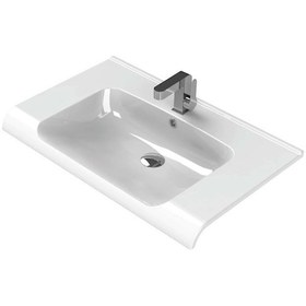 Resim Turkuaz Seramik Cerastyle Anova 80 x 50 CM Etajer Uyumlu Lavabo 