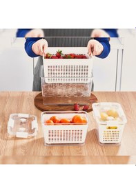 Resim Selka Home Lavin Saklama Kabı 7 L Açık Gri 