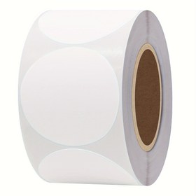 Resim Kendinden Yapışkanlı Yuvarlak Termal Etiketler - Çok Amaçlı, Ofis Kullanımı için Masaüstü Yazıcılarla Uyumlu 