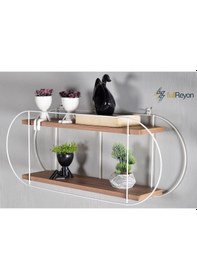 Resim Fullreyon Dekoratif 2 Raflı Duvar Rafı (523190578) 