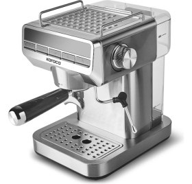 Resim Süt Köpürtücü 20 Bar Basınçlı Espresso Makinesi 1,5l Inox 