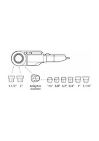 Resim Super Ego Elektrikli Boru Pafta Takımı 1/2''-2'' N11.837 