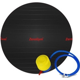 Resim Zerogym Antiburst Pilates Topu Egzersiz Topu 65 CM / Siyah 