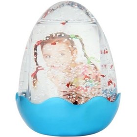 Resim Parlak Mavi Yumurta Kar Küresi 5033Dmk 