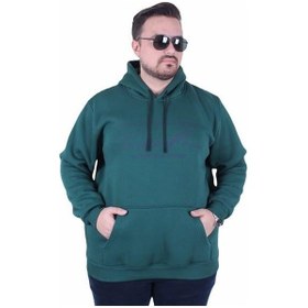 Resim Mocgrande Büyük Beden 3ip Kapüşonlu Sweat Let's Go 25720 Neftı Neftı 