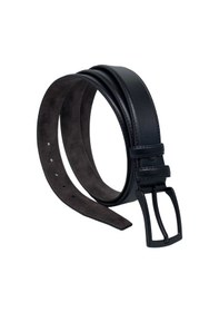 Resim Süzer Deri 3.5 Cm. Klasik Suni Deri Düz Erkek Battal Kemer Siyah (494442673) 