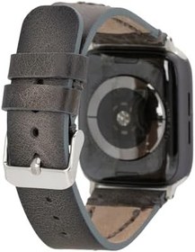 Resim BloomStrap Avilla Sandy Gray Hakiki Deri Apple Watch Kayışı-44/45/46/49mm 