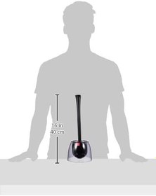 Resim Primanova Neon Tuvalet Fırçası Gövde Şeffaf Siyah Sap Opak Siyah M-E19-25-06 