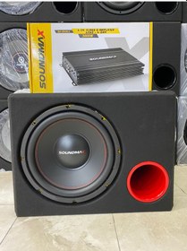 Resim Soundmax Bass 1500w 400rms Soundmax 4kanallı Anfi 3000wat 4x60rms 