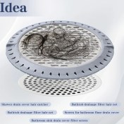 Resim Willowhaven Gri 304 Paslanmaz Çelik Banyo Tahliye Filtresi Saç Tuzaklı 