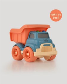 Resim let's be child Turkuaz Sesli Ve Işıklı Minik Kamyon 