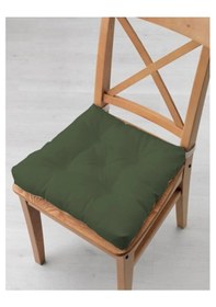 Resim Haki Bej 4'lü Kombin Pofidik Kare Sandalye Minderi 40 X 40 Cm 