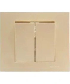 Resim Çağatay Elektrik Ovivo Grano Krem Jaluzi Kumanda Anahtarı Mekanizma+ Çerçeveli 