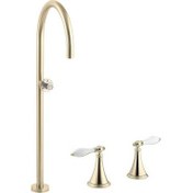 Resim Küvet Dolum Finial Gaga Takımı Yerden Polished Brass 