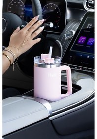 Resim Perotti 17236-2 Colte V2 Paslanmaz Çelik Sporcu Termos Bardak Matara Pembe 1,2 Lt Pembe 