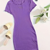 Resim Kadınların Zarif Nane Yeşili Elbiseleri - Geniş Paça, Resmi ve Rahat Kıyafetler - Kolay Bakım Günlük ve Parti Kıyafetleri - Kadın Modası Elbisesi, Çok Yönlü Gardırop Temeli, Büzgülü Yaka, Dayanıklı Yapı, Şık Elbise, Ofis Uzmanları 