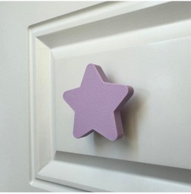 Resim Pomerol Mor Yıldız Dolap Kulpu - Çocuk Odası, Mutfak, Banyo İçin Şık Ve Dayanıklı Mobilya Kulp 