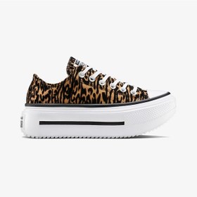 Resim Converse Chuck Taylor All Star Lift Double Stack Unisex Kahverengi Sneaker A16405c Turuncu 